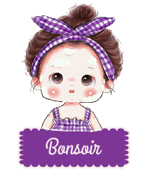 Gif animé bonsoir fille